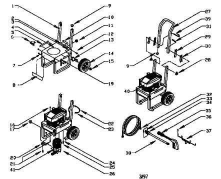 Sears & Craftsman Pressure Washer model 580762250 replacement parts and upgrade pumps.